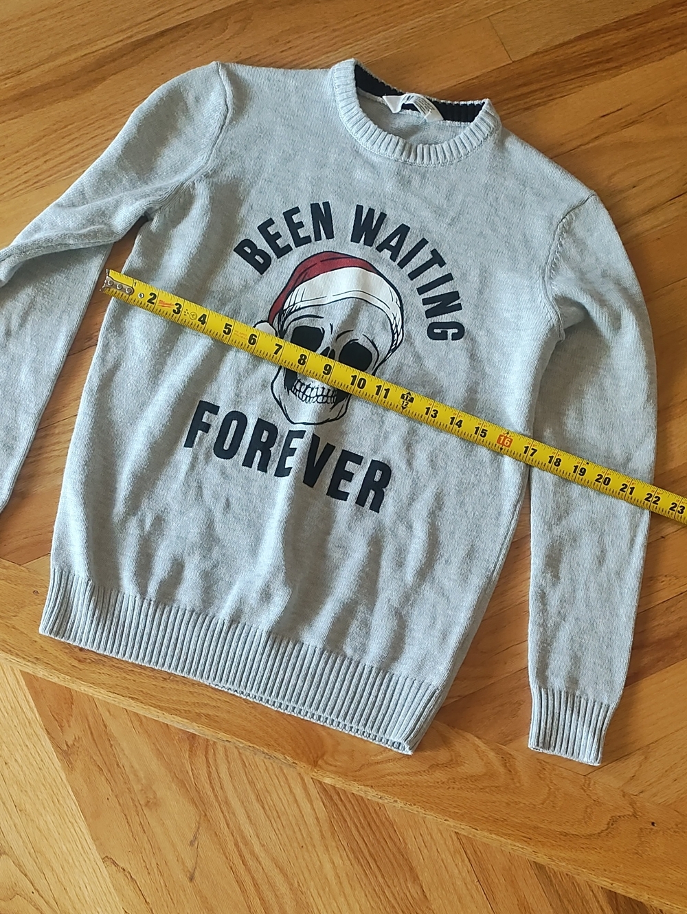 H&M Funny Holiday Skull Sweater